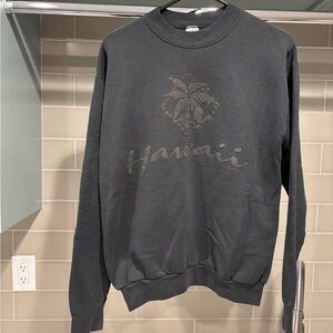 Vintage 1993 Hawaiian Legends Black Crewneck Sweatshirt Size L Made in USA